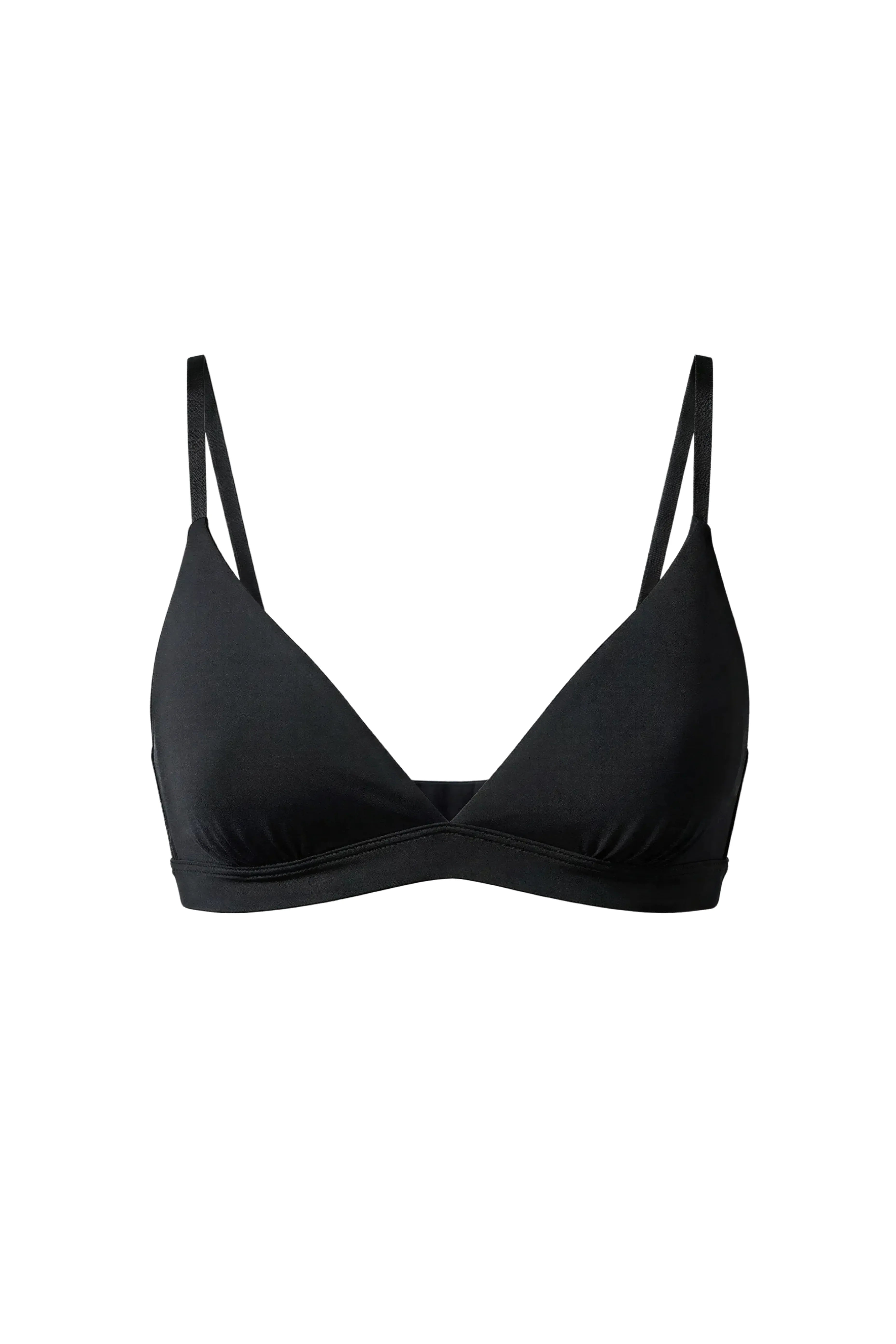 After Hours Cotton Triangle Bra & 3 G-Strings Set Black - epoché