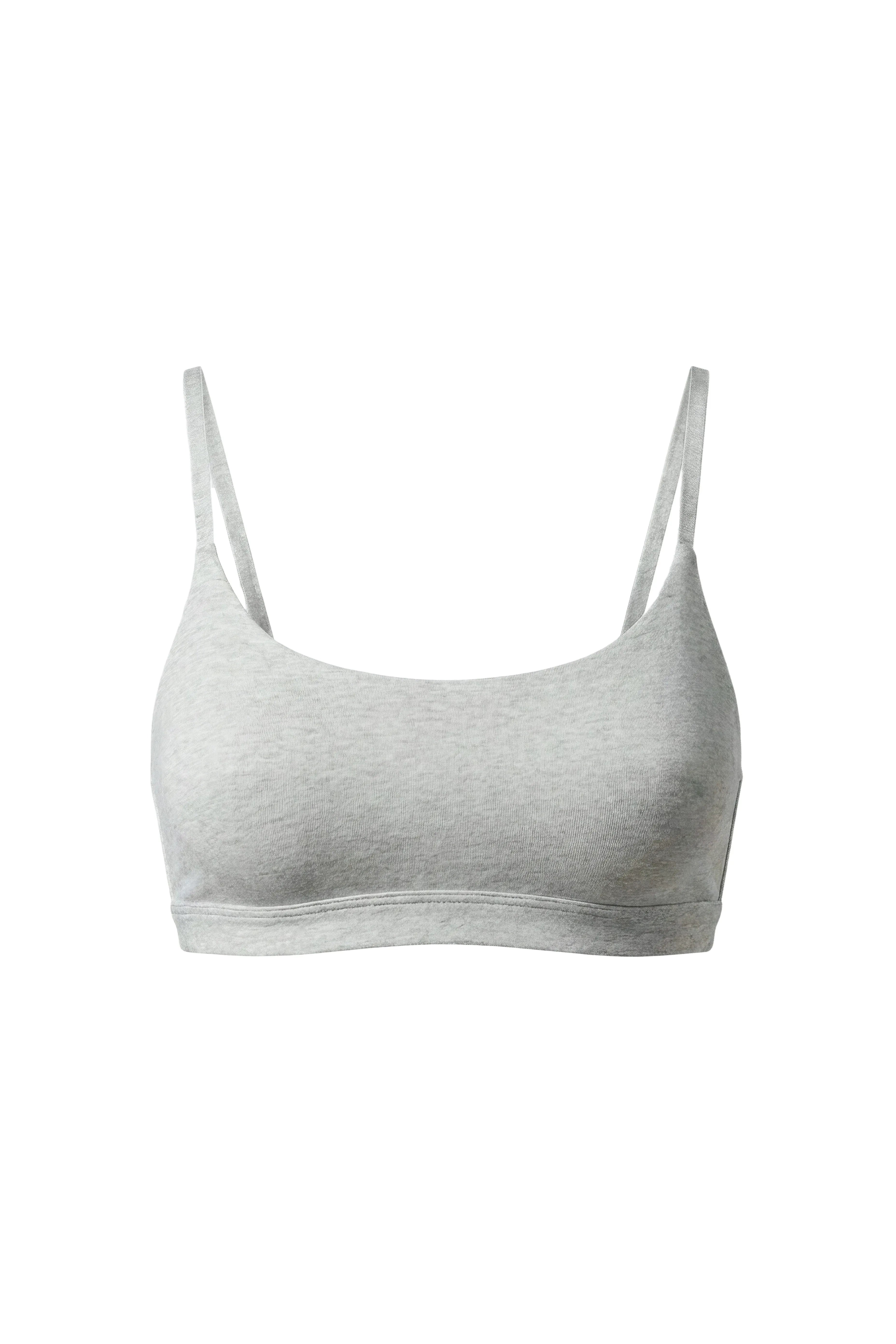 Slow Morning Cotton Bra & 3 Shorts Set Gray - epoché