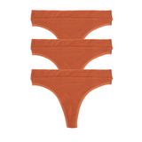 3-Pack Essential Cotton Thongs