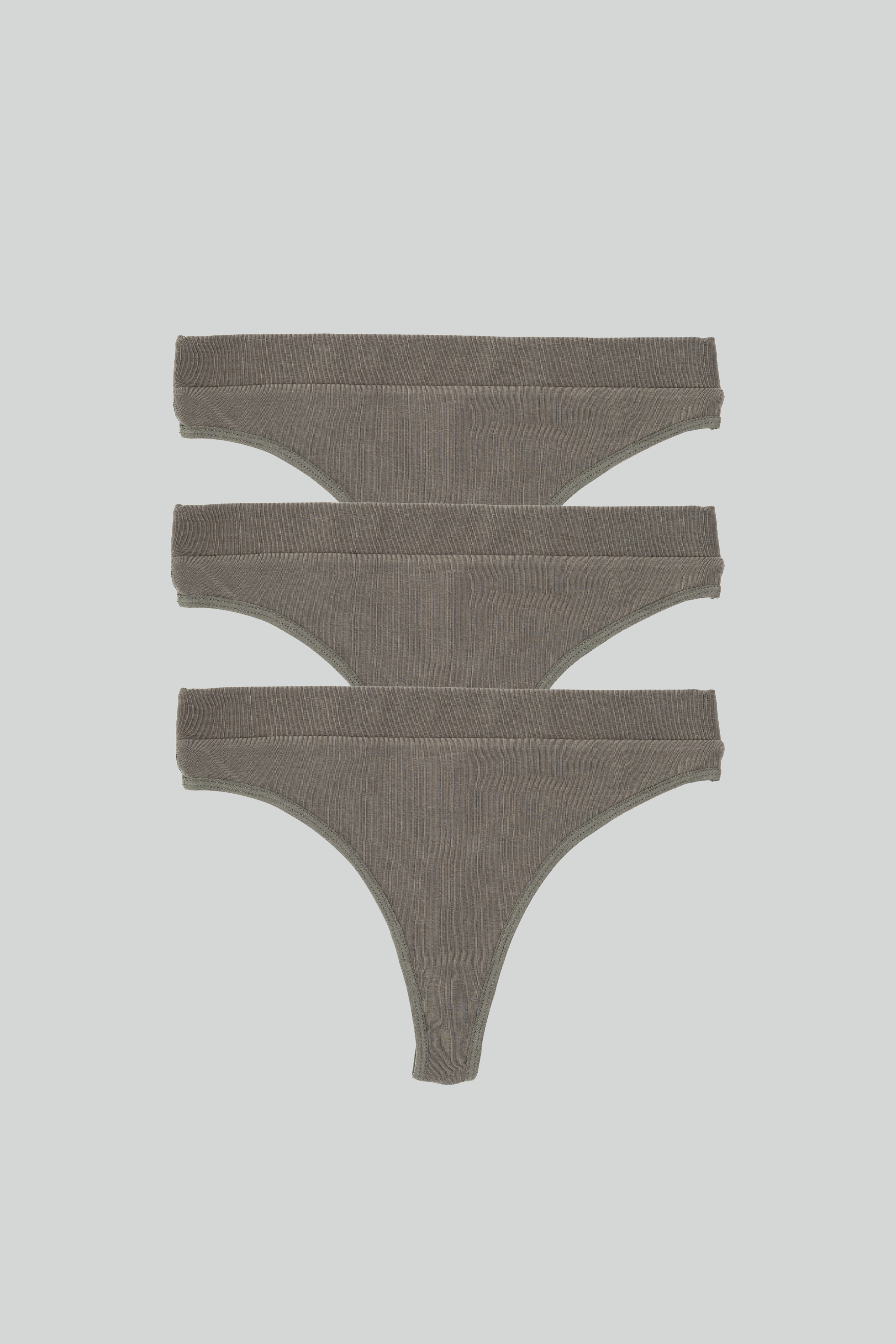 3-Pack Essential Cotton Thongs