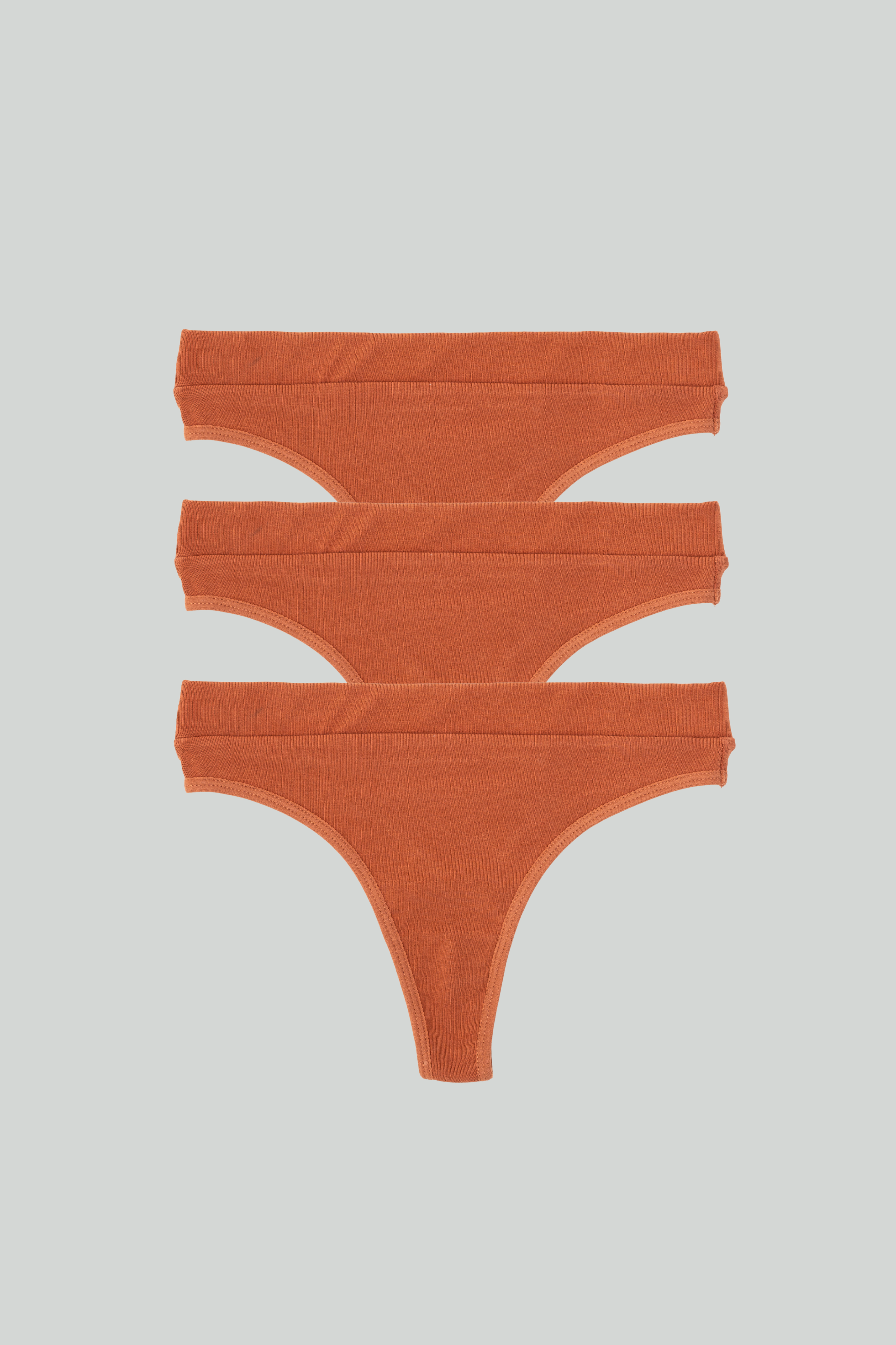 3-Pack Essential Cotton Thongs