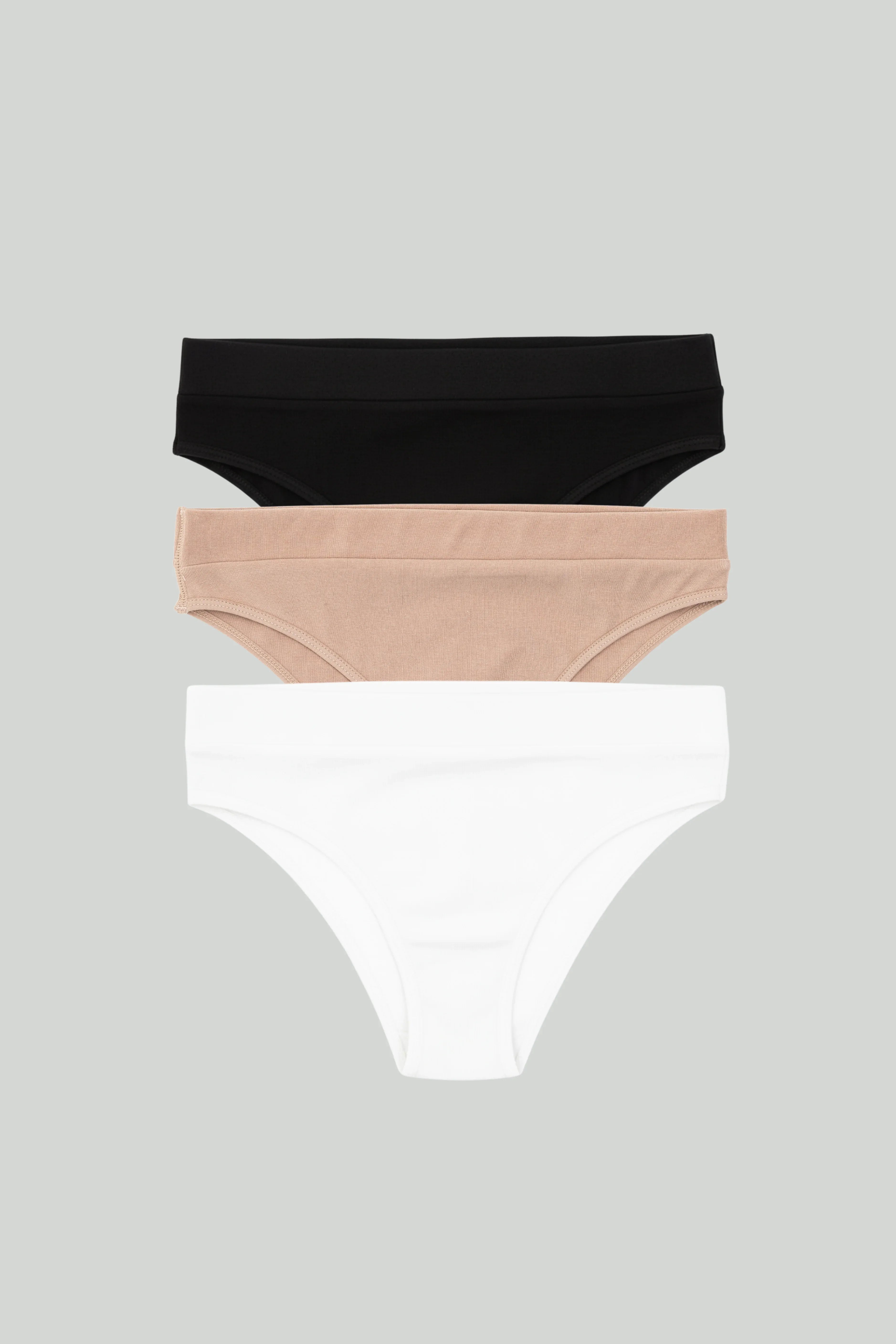 3-Pack Cotton Briefs - Essential Neutrals - epoché