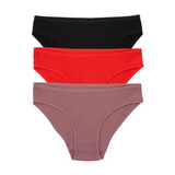 3-Pack Ribbed Cotton Briefs – Color Mix Set
