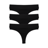 3-Pack Essential Cotton Thongs