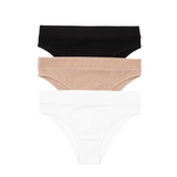 3-Pack Cotton Briefs - Essential Neutrals