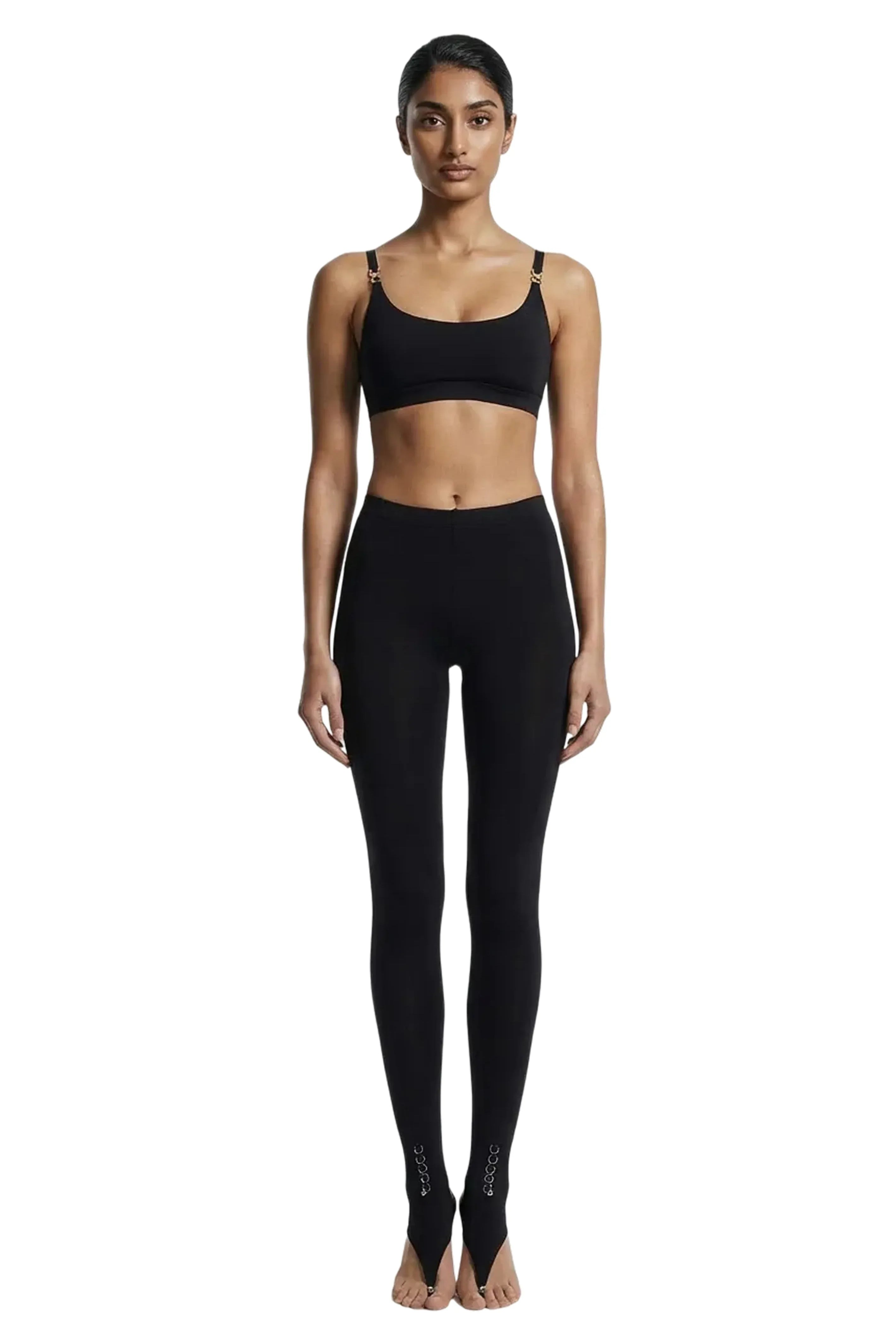 Piercing 02 Black Open-Toe Leggings - epoché