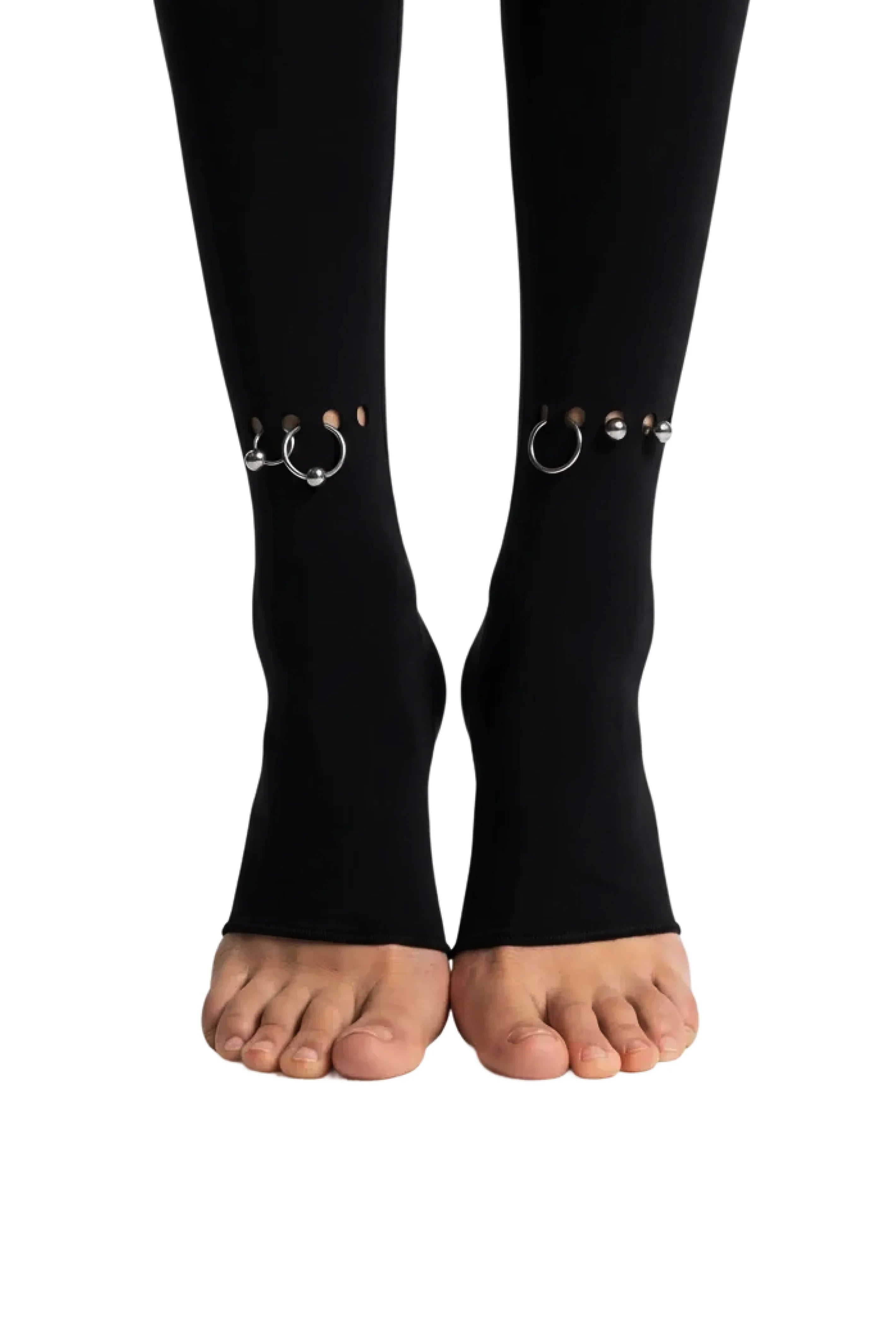 Piecing 01 Black Open-Toe Leggings - epoché