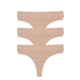 3-Pack Essential Cotton Thongs