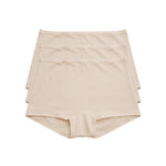 3-Shorts Slow Morning Set in Cream, three shorts stacked in flat lay
