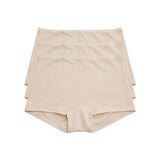 3-Shorts Slow Morning Set in Cream, three shorts stacked in flat lay