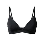After Hours Cotton Triangle Bra & 3 G-Strings Set Black - epoché