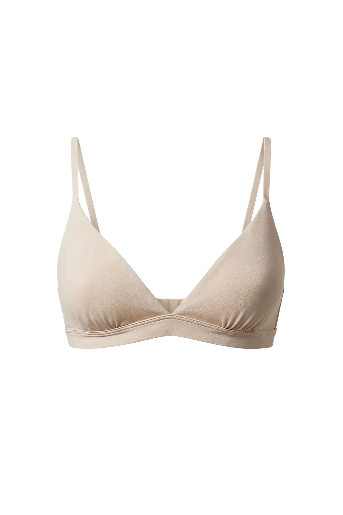 After Hours Cotton Triangle Bra & 3 G-Strings Set Creamy - epoché