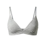 After Hours Cotton Triangle Bra & 3 G-Strings Set Gray - epoché