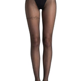 Sheer Tights with Leaf Branch Detail - epoché