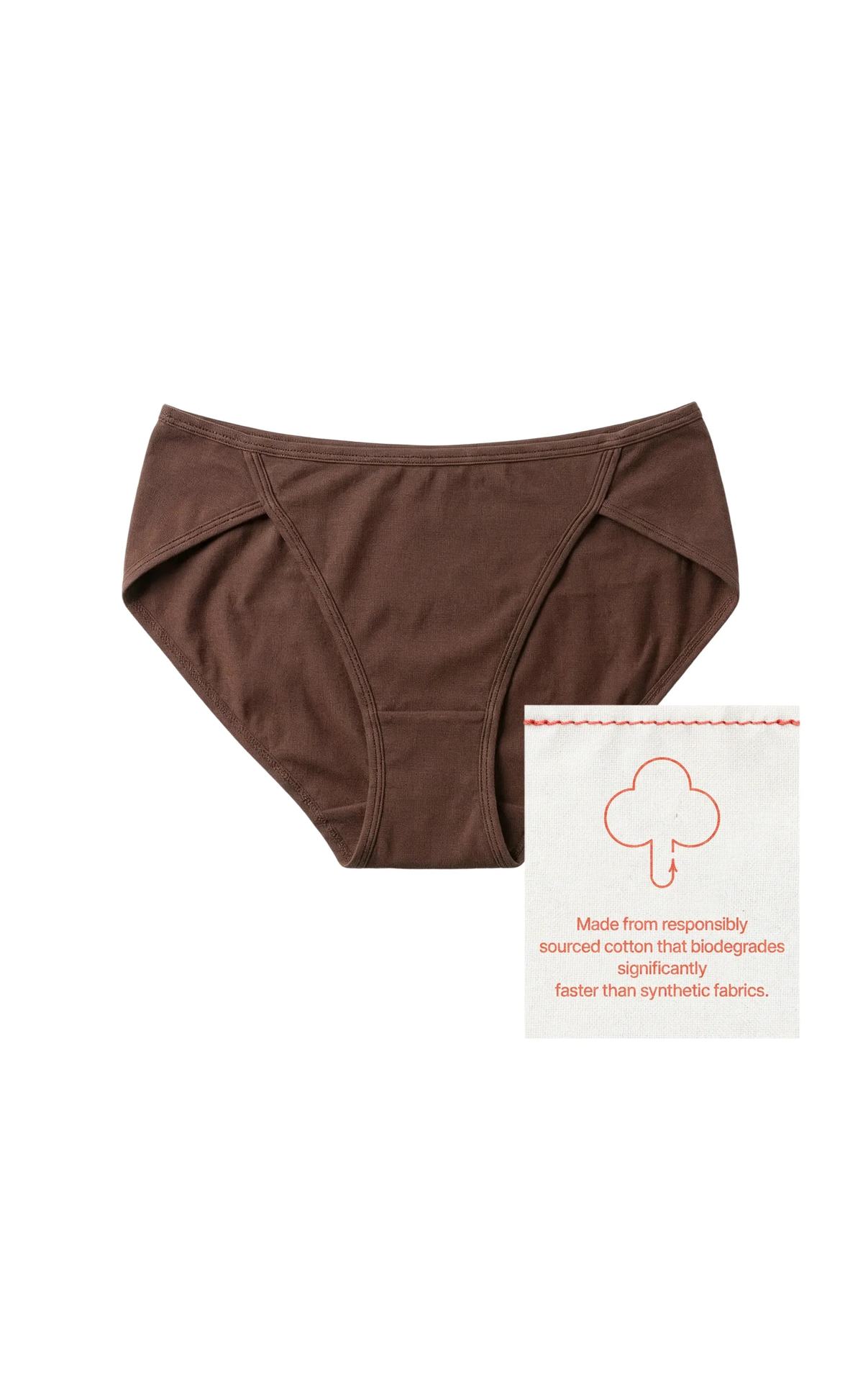 Responsibly Sourced Cotton Brief in Brown - epoché