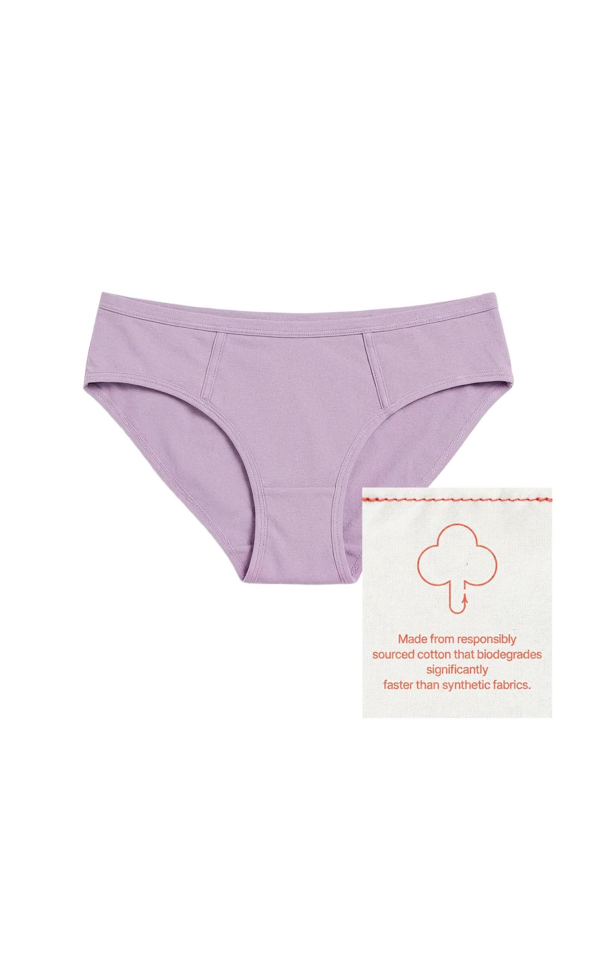 Responsibly Sourced Cotton Brief in Cloudy Purple - epoché