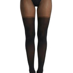 Black Cat Stocking-Effect Sheer Tights - epoché