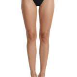 Too Hot To Be Humble Sheer Black Affirmation Tights - epoché