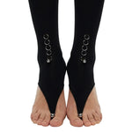 Piercing 02 Black Open-Toe Leggings - epoché