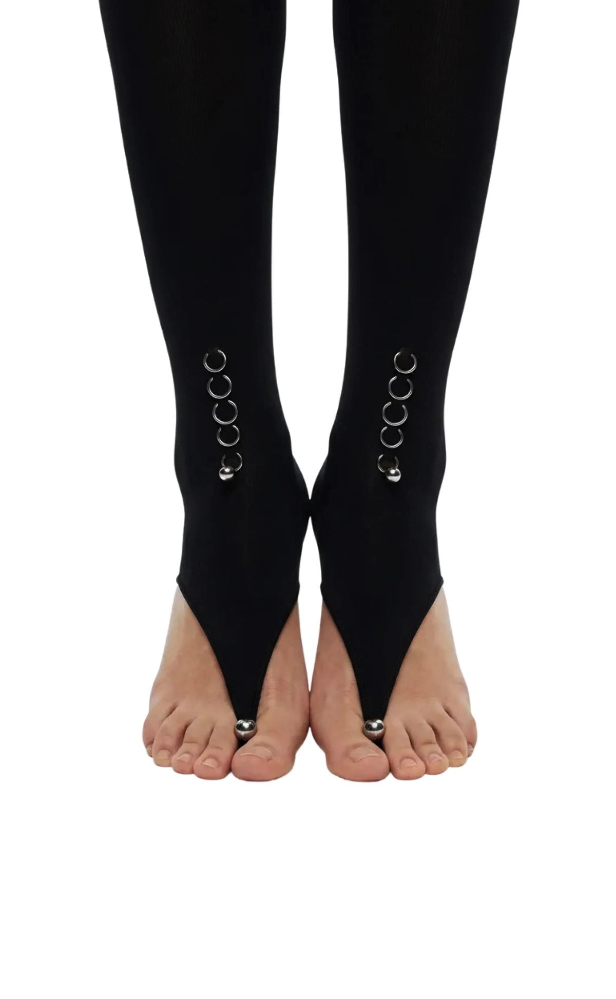 Piercing 02 Black Open-Toe Leggings - epoché