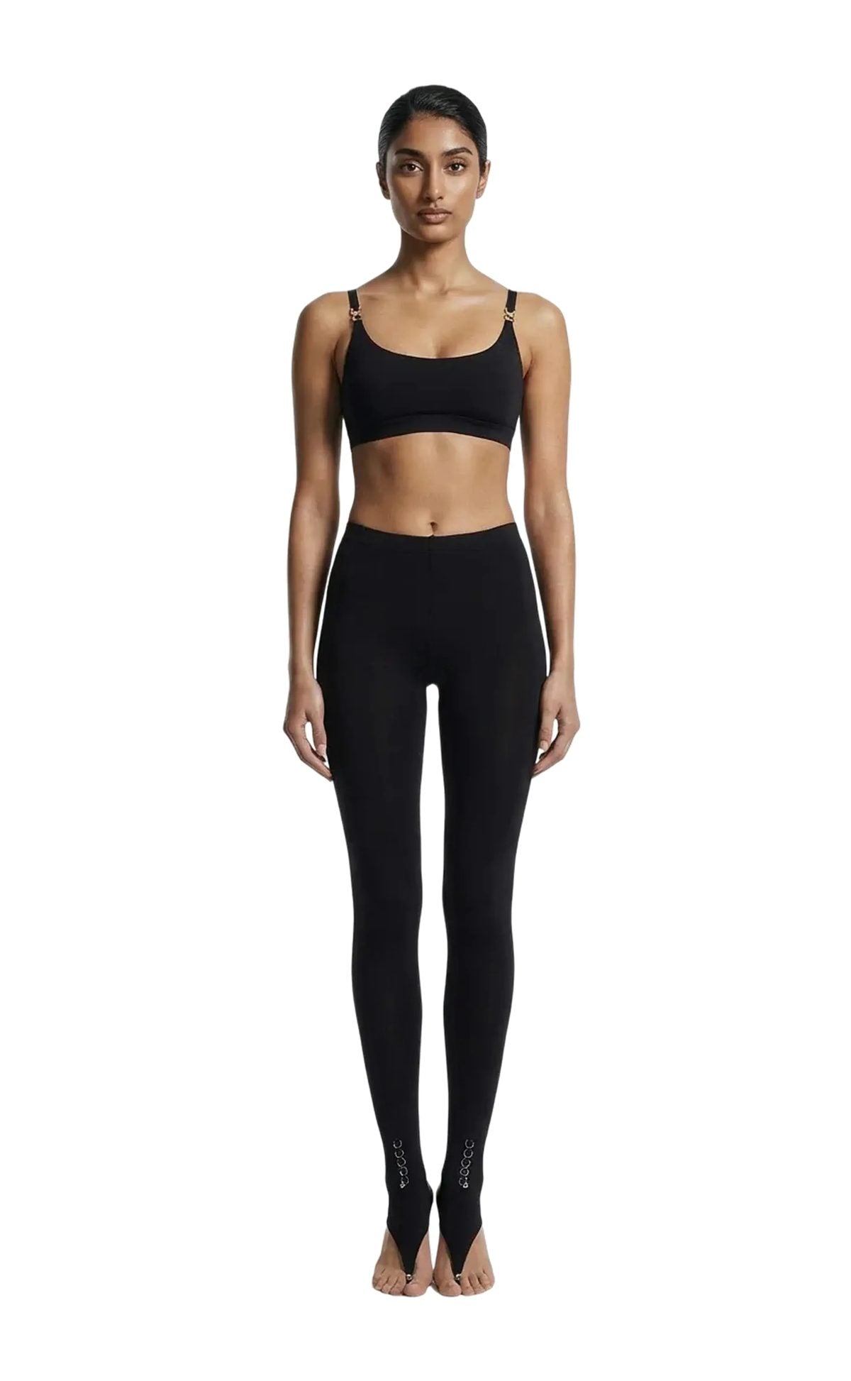 Piercing 02 Black Open-Toe Leggings - epoché