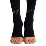 Piecing 01 Black Open-Toe Leggings - epoché