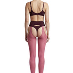 Velvet Crush Head-to-Toe Two-toned Garter Set in Pink & Plum - epoché