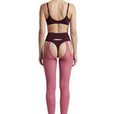 Velvet Crush Head-to-Toe Two-toned Garter Set in Pink & Plum - epoché