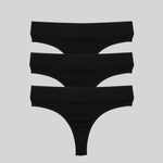 3-Pack Essential Cotton Thongs - epoché