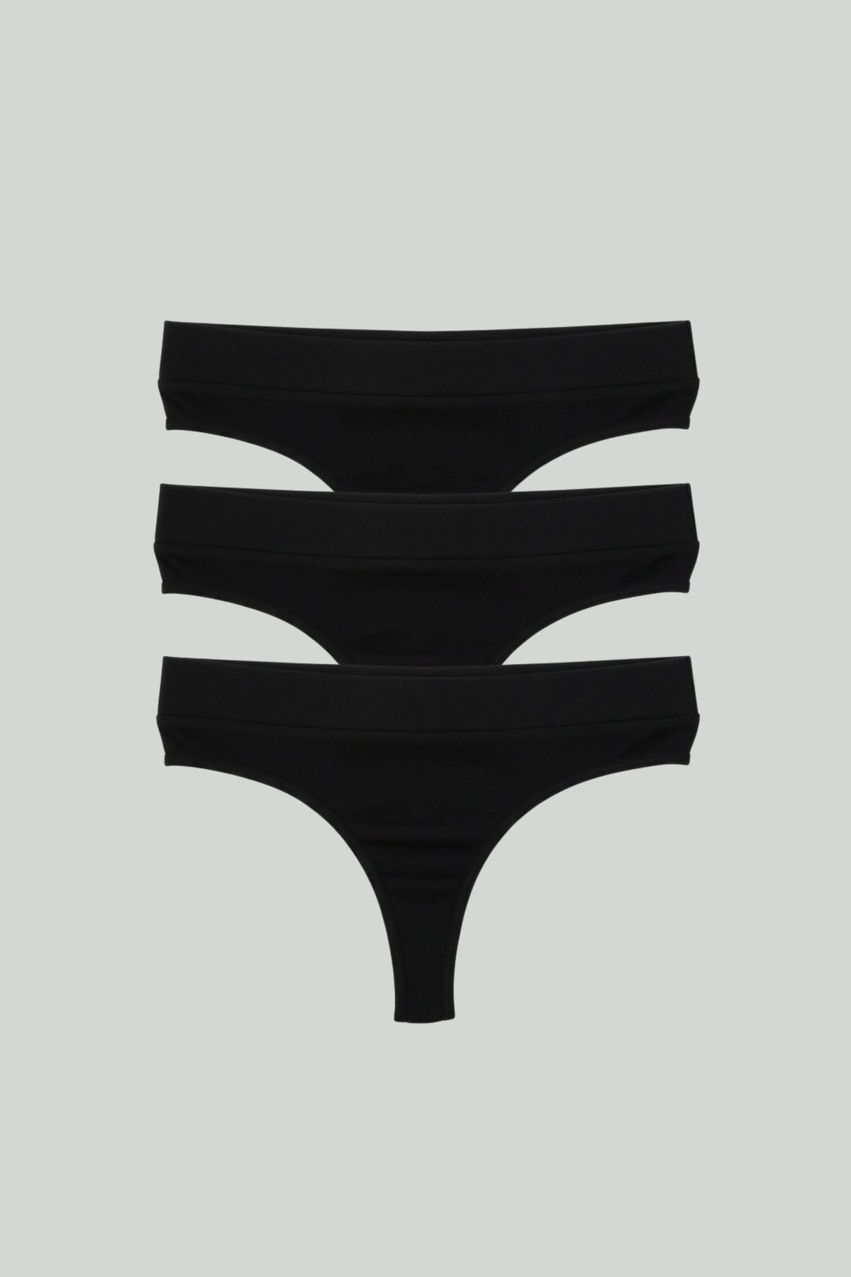 3-Pack Essential Cotton Thongs - epoché