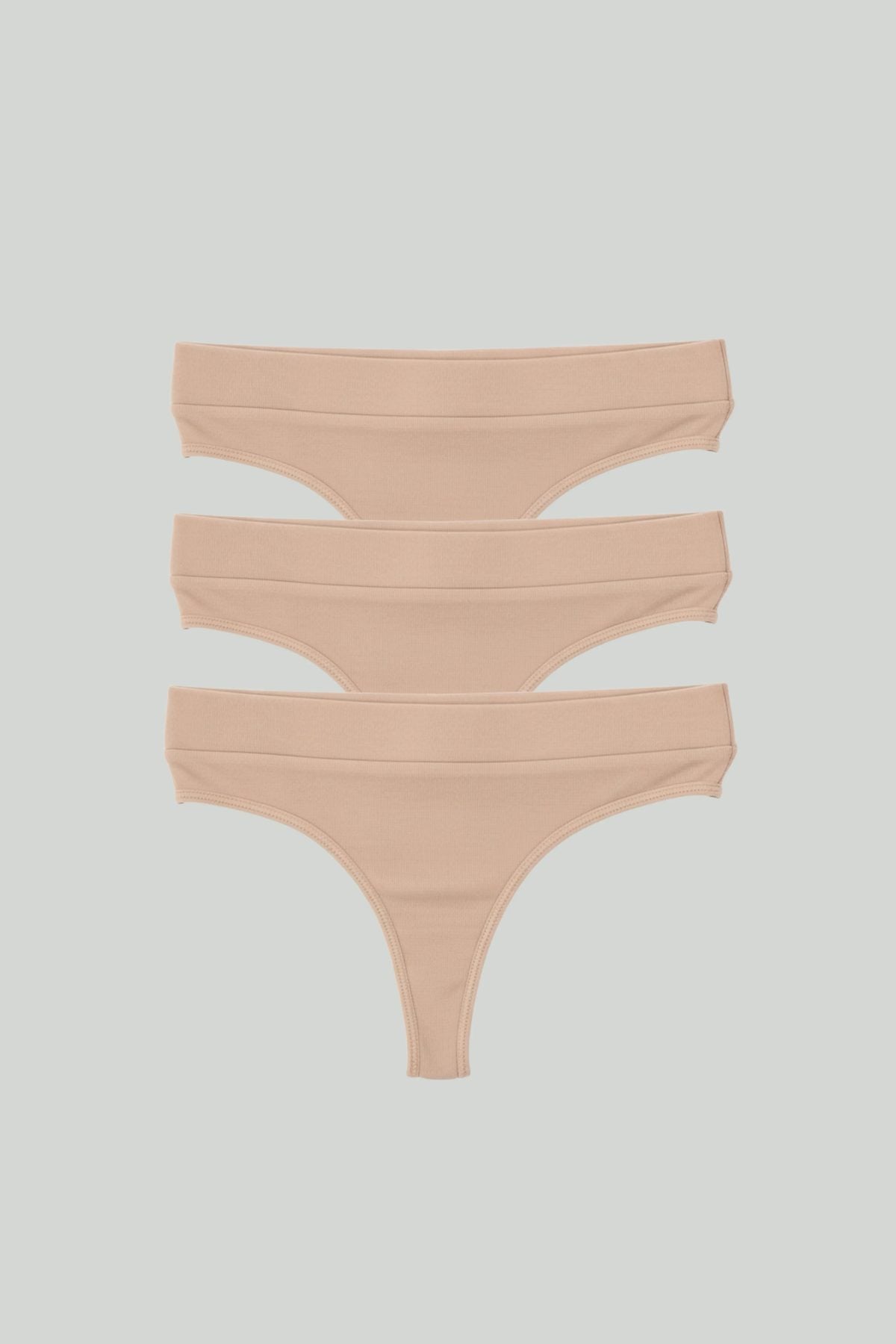 3-Pack Essential Cotton Thongs - epoché