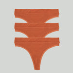 3-Pack Essential Cotton Thongs - epoché