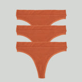 3-Pack Essential Cotton Thongs - epoché