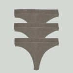 3-Pack Essential Cotton Thongs - epoché