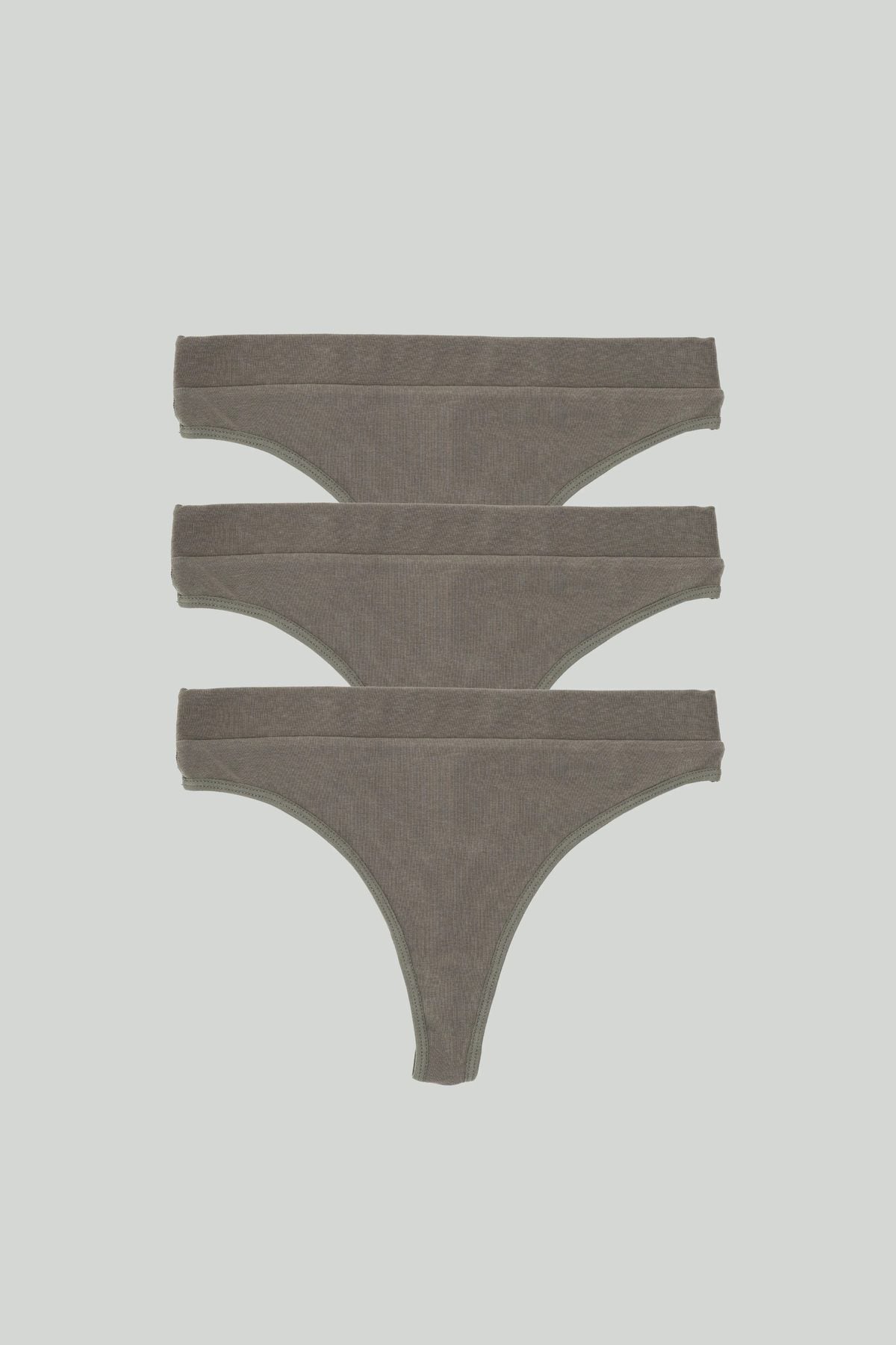 3-Pack Essential Cotton Thongs - epoché