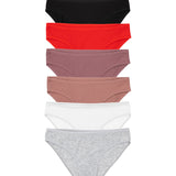 6-Pack Ribbed Cotton Briefs – Full Color Set